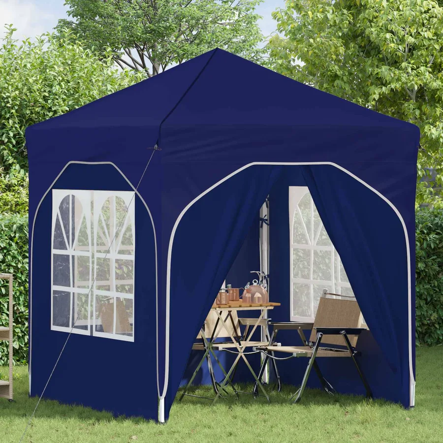 Tente de fête pop-up 192 x 192 x 245 cm Bleu - 3