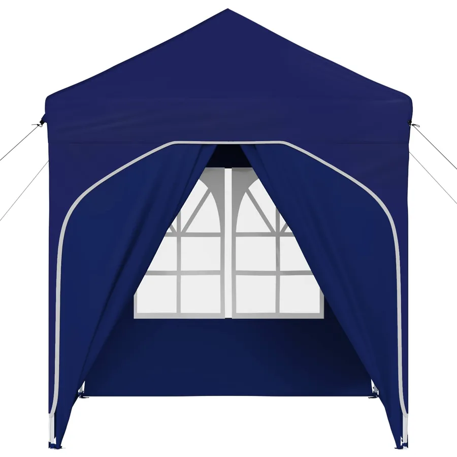 Tente de fête pop-up 192 x 192 x 245 cm Bleu - 7