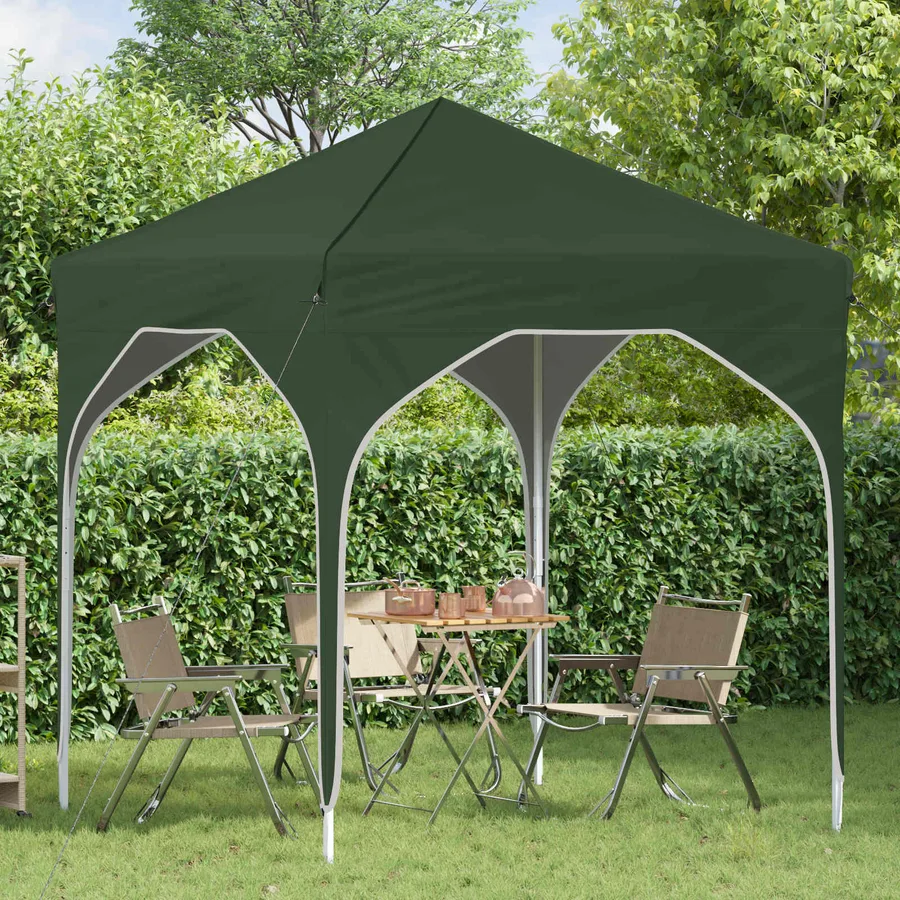 Tente de fête pop-up 194 x 194 x 245 cm Vert - 3