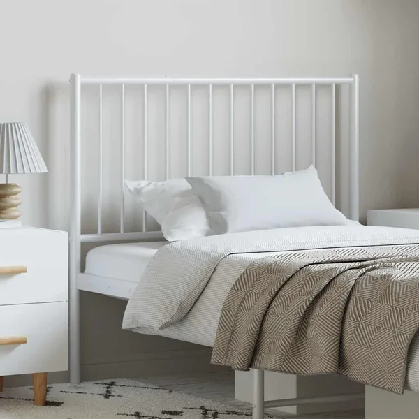 Tête de lit de remplacement métal blanc 100 cm
