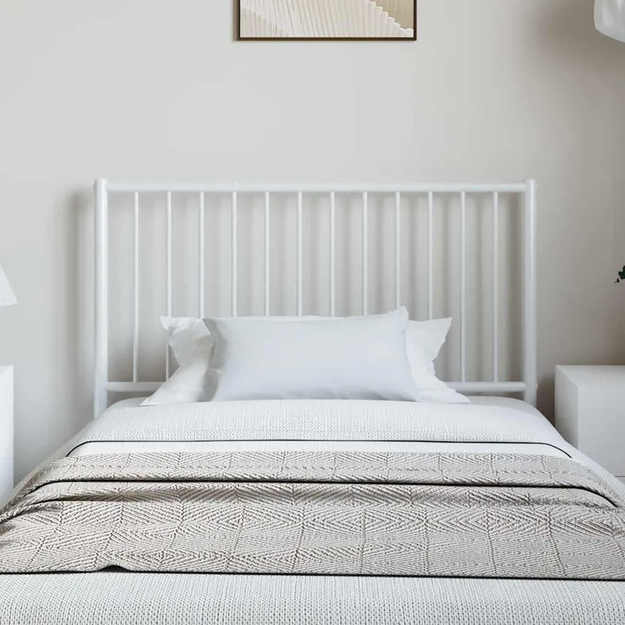 Tête de lit de remplacement métal blanc 100 cm - 3