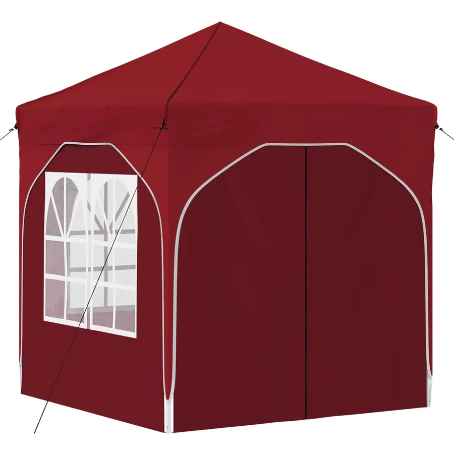 Tente de fête pop-up 192 x 192 x 245 cm Bordeaux - 5