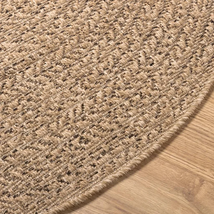 Tapis 120 cm aspect jute intérieur et extérieur - 8