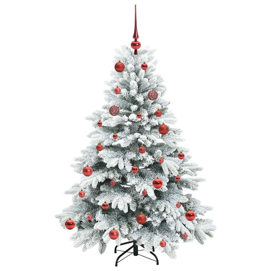 Sapin de Noël artificiel avec 150 LED Blanc 150 cm PE et PVC - 4