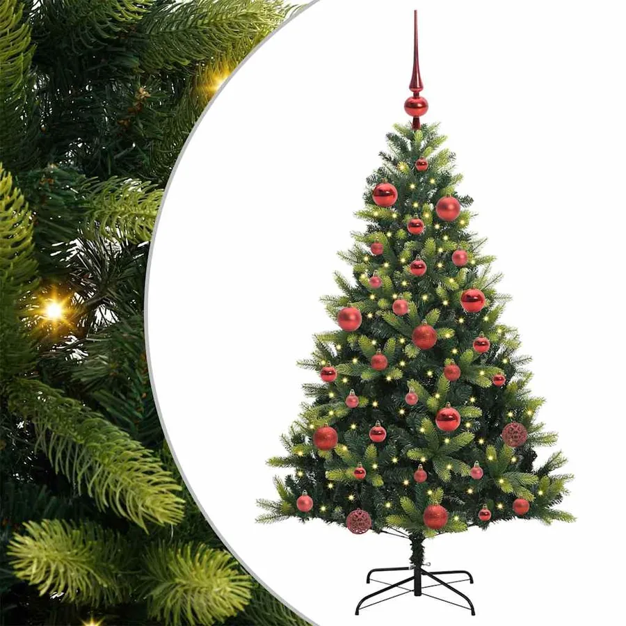 Arbre de Noël artificiel à charnières 150 LED Vert 150 cm - 2