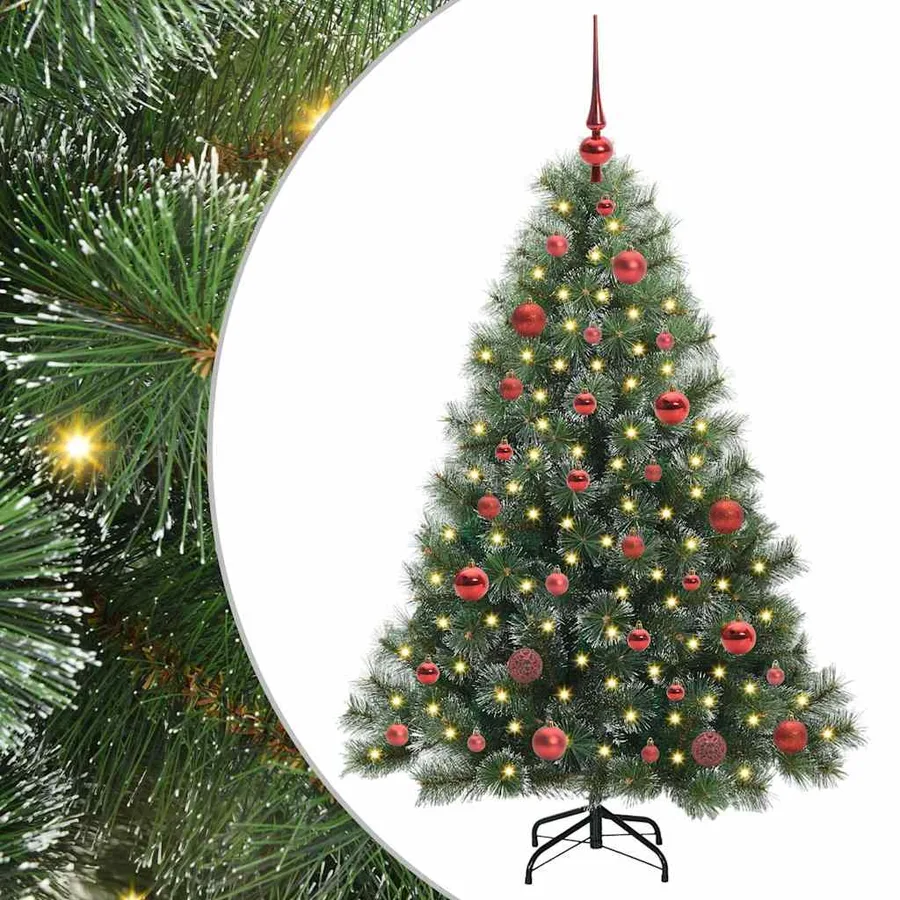 Sapin de Noël artificiel avec 150 LED Vert 150 cm PE et PVC - 2