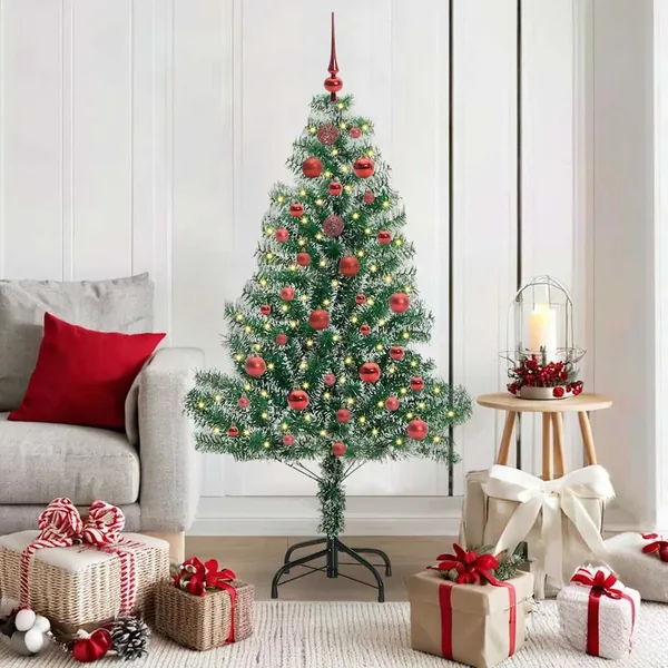 Arbre de Noël artificiel floconné de neige avec lumière LED