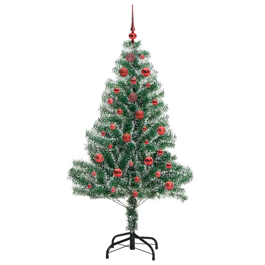 Arbre de Noël artificiel floconné de neige avec lumière LED - 4
