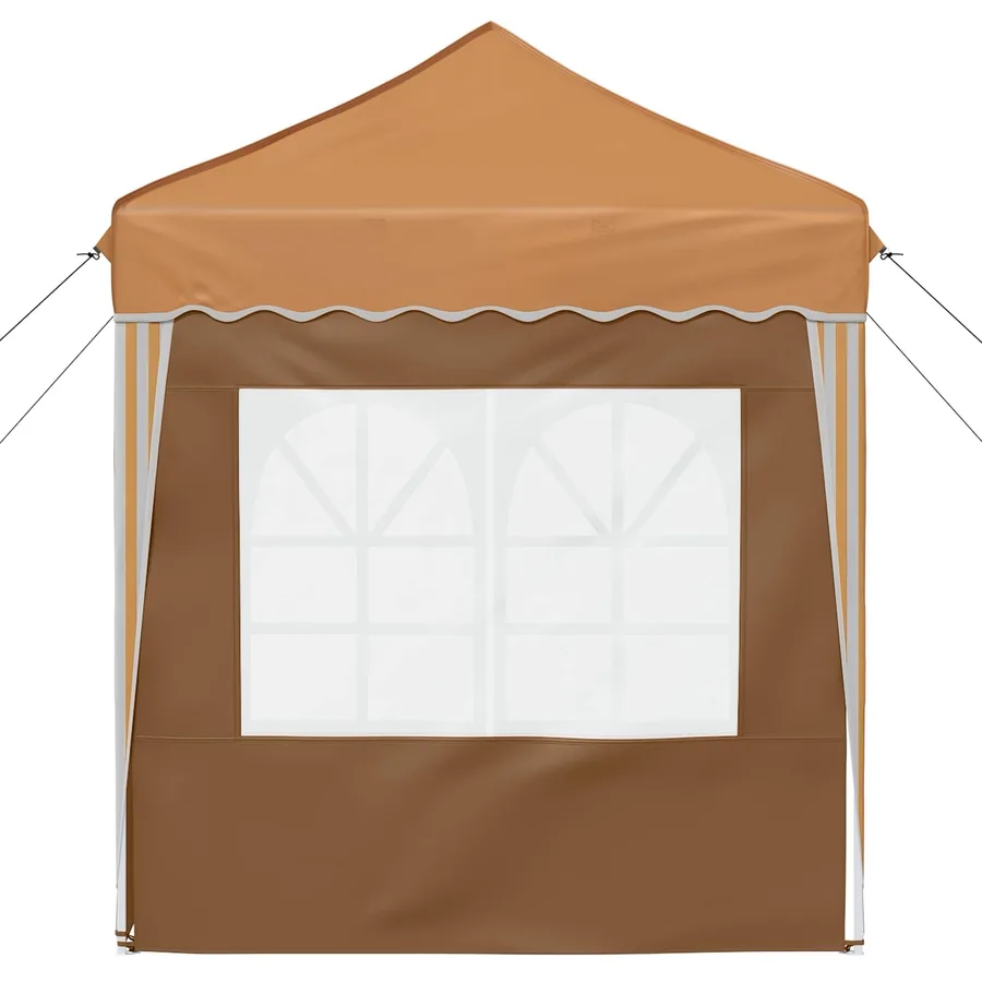 Tente de fête pop-up 195 x 195 x 245 cm Beige Tissu Oxford - 7