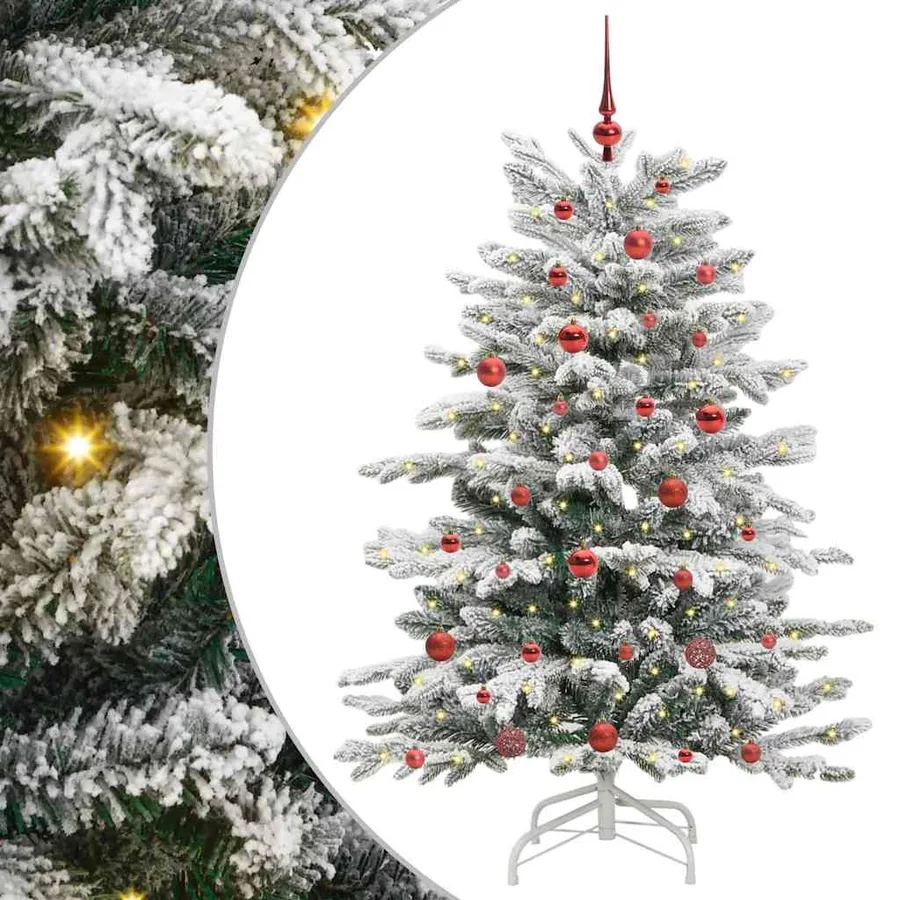 Sapin de Noël Artificiel à Branches Articulées Blanc 150 cm - 2