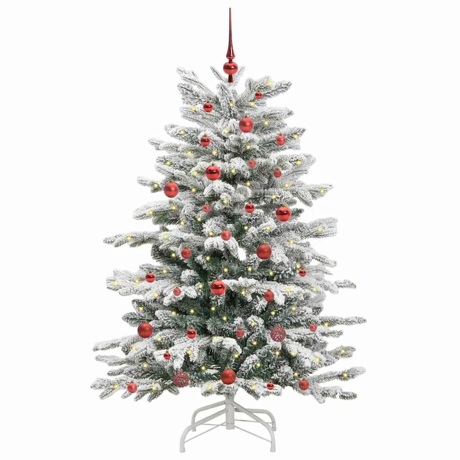 Sapin de Noël Artificiel à Branches Articulées Blanc 150 cm - 3