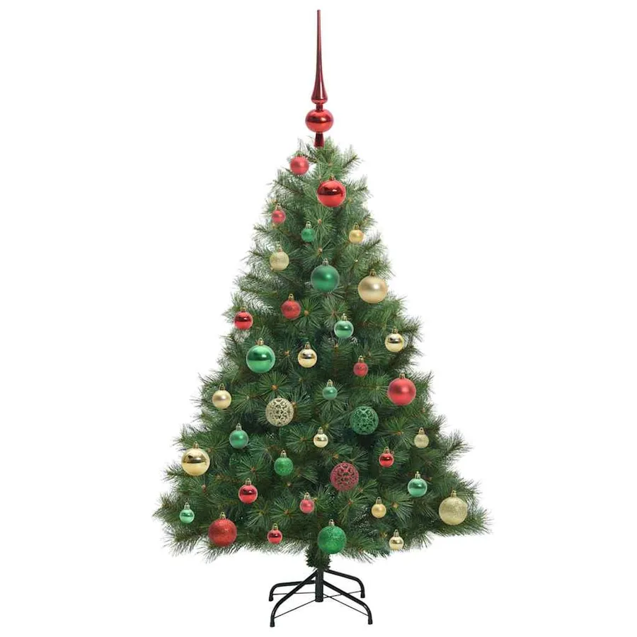 Sapin de Noël artificiel avec 150 LED Vert 120 cm PE et PVC - 6