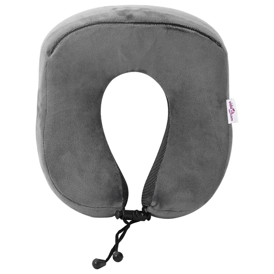 Oreiller de Voyage pour le Cou Réglable Gris 27 x 26 x 14 cm - 7
