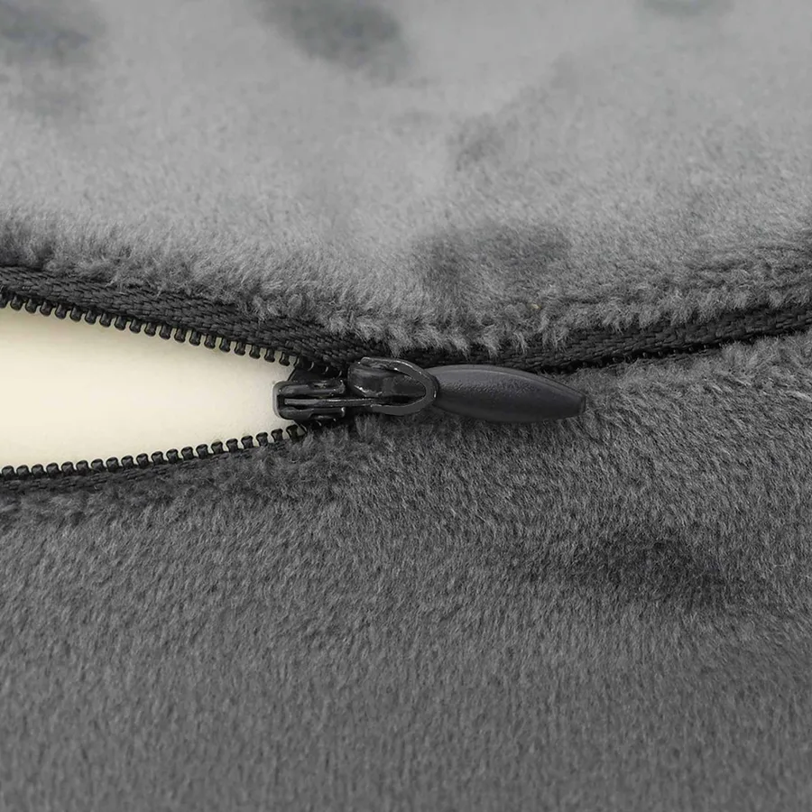 Oreiller de Voyage pour le Cou Réglable Gris 27 x 26 x 14 cm - 9