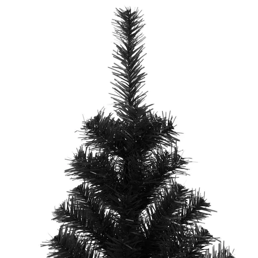 Sapin de Noël avec 300 LED avec support Noir 210 cm PVC - 9
