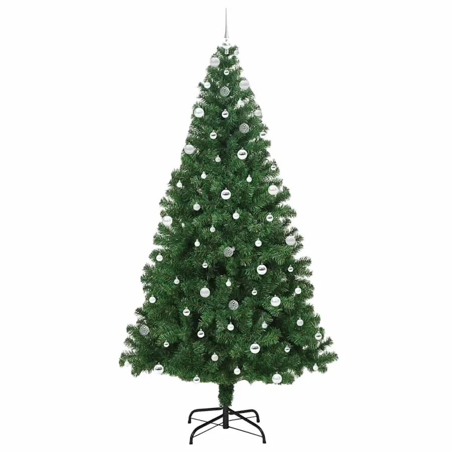 Sapin de Noël artificiel Vert 240 cm PVC, Acier et Plastique - 4