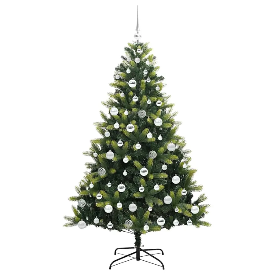 Arbre de Noël artificiel en silicone flexible 300 LEDs 180 cm - 4