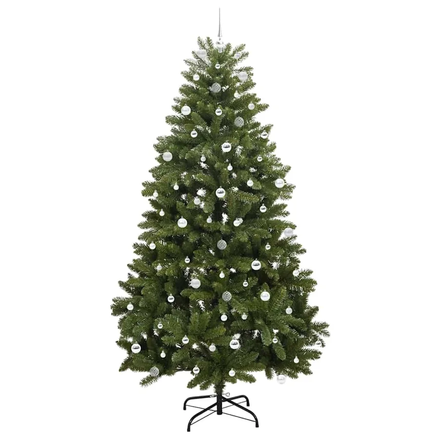 Sapin de Noël artificiel avec 300 LED Vert 240 cm PVC et métal - 4