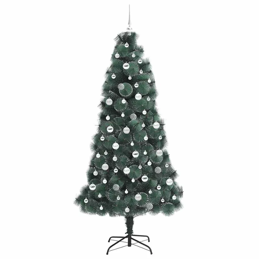 Sapien de Noël artificiel pré-éclairé avec ensemble de boules - 4