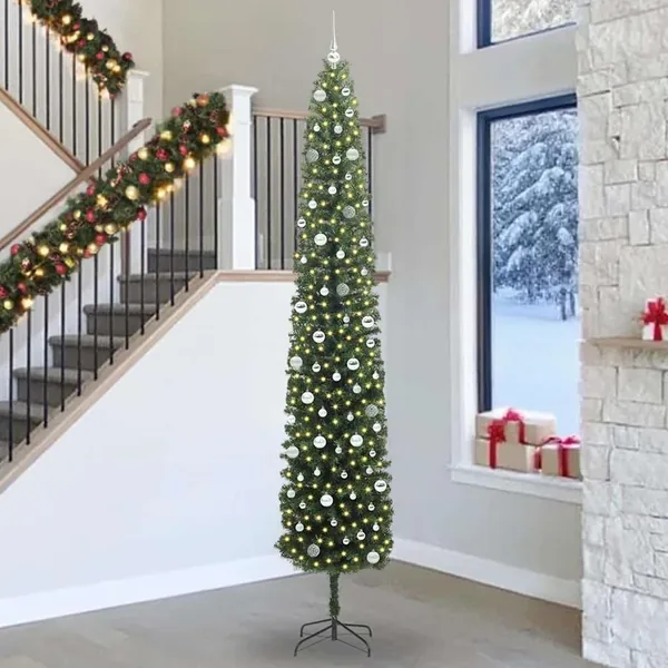 Sapin de Noël artificiel Vert 300 cm PVC et acier et plastique