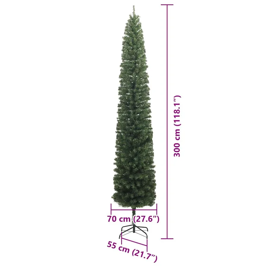 Sapin de Noël artificiel Vert 300 cm PVC et acier et plastique - 15