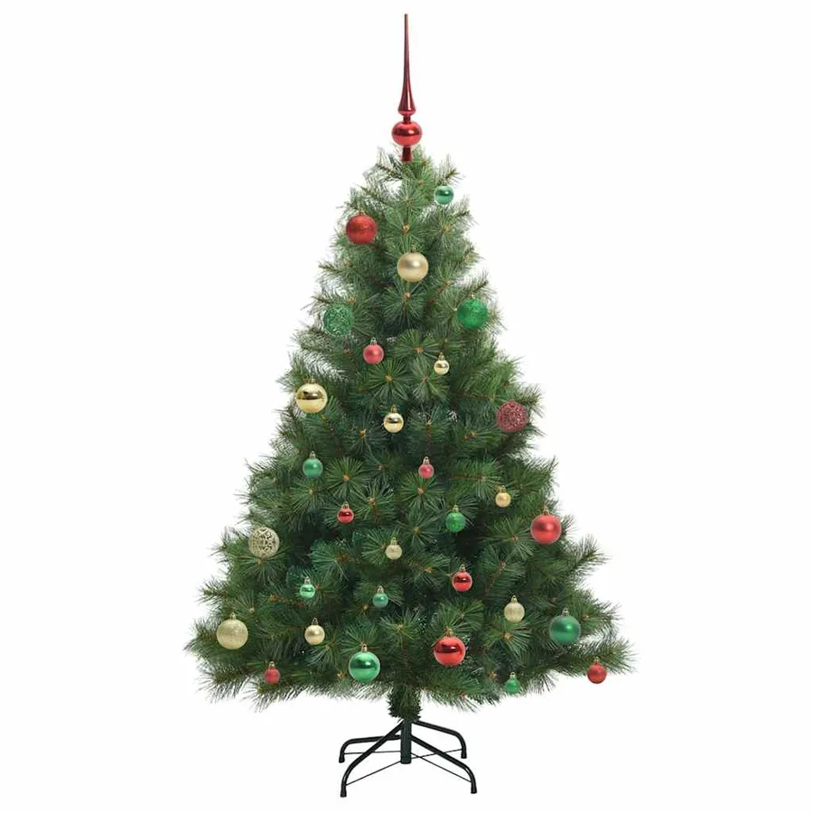 Sapin de Noël artificiel avec 150 LED Vert 150 cm PE et PVC - 6