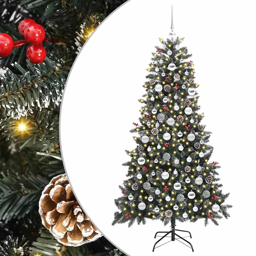Sapin de Noël artificiel Vert 180 cm PVC, plastique et acier - 2