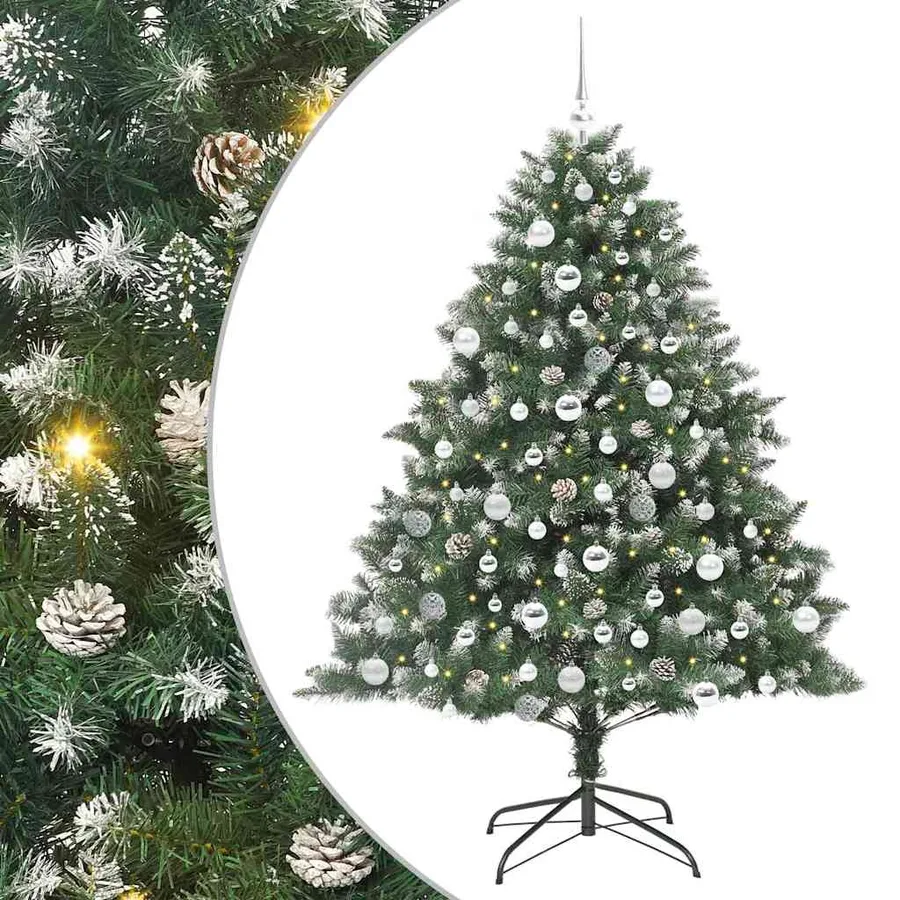 Sapin de Noël artificiel Vert 180 cm PVC, plastique et acier - 2