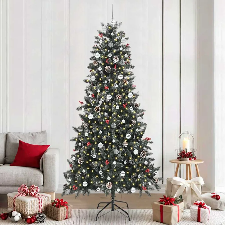 Sapin de Noël artificiel Vert 240 cm PVC, plastique et acier