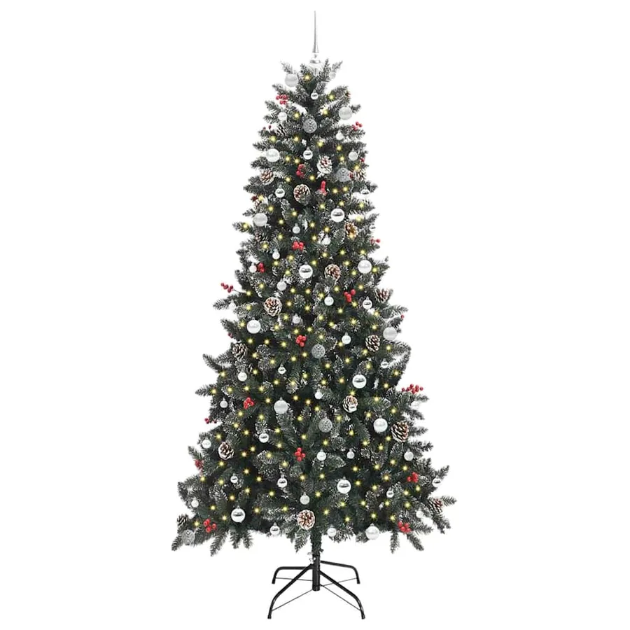 Sapin de Noël artificiel Vert 240 cm PVC, plastique et acier - 3