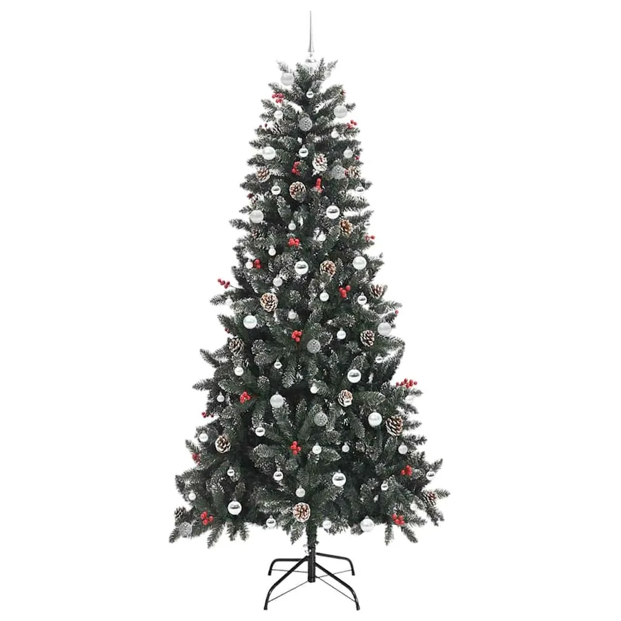 Sapin de Noël artificiel Vert 240 cm PVC, plastique et acier - 4