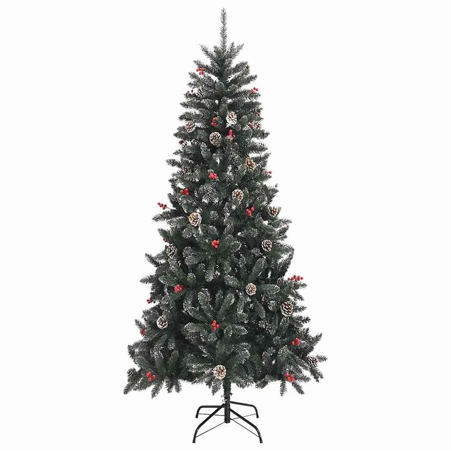 Sapin de Noël artificiel Vert 240 cm PVC, plastique et acier - 5