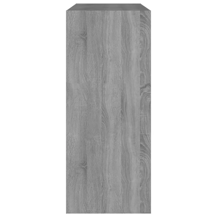 Bibliothèque/Séparateur de pièce sonoma gris 80x30x72 cm - 4