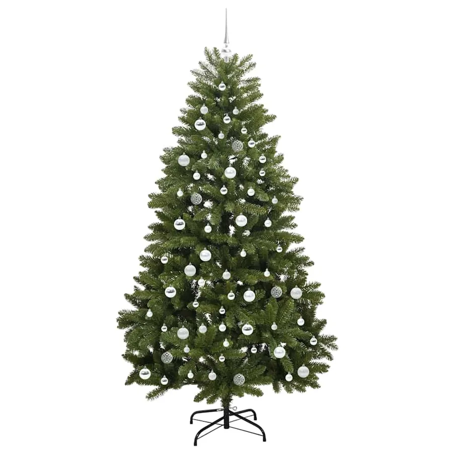Sapin de Noël artificiel avec 300 LED Vert 210 cm PVC et métal - 4