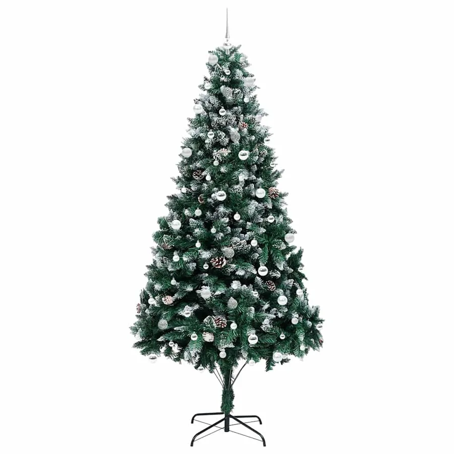 Sapin de Noël artificiel Vert 240 cm PVC, Acier et Plastique - 4