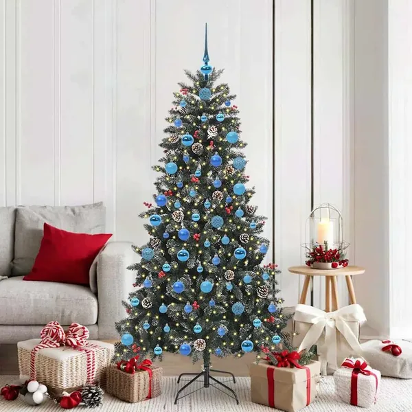 Sapin de Noël artificiel Vert 180 cm PVC, plastique et acier