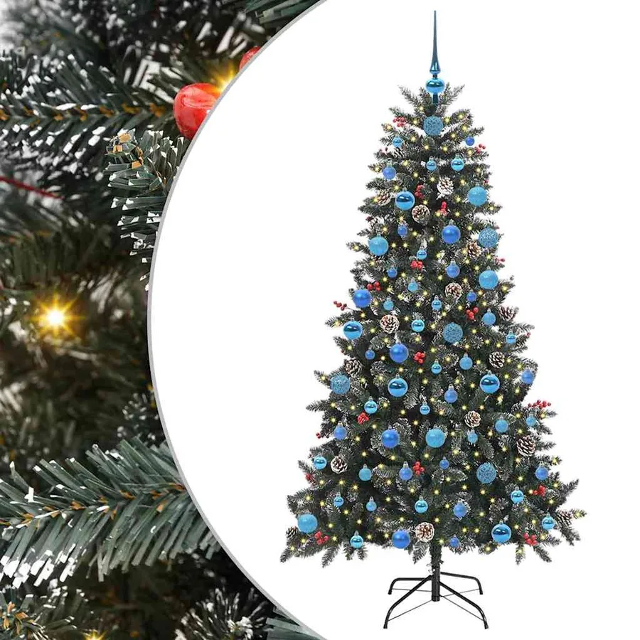 Sapin de Noël artificiel Vert 180 cm PVC, plastique et acier - 2