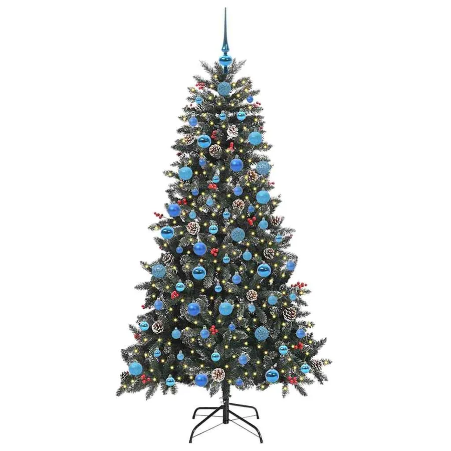 Sapin de Noël artificiel Vert 180 cm PVC, plastique et acier - 3