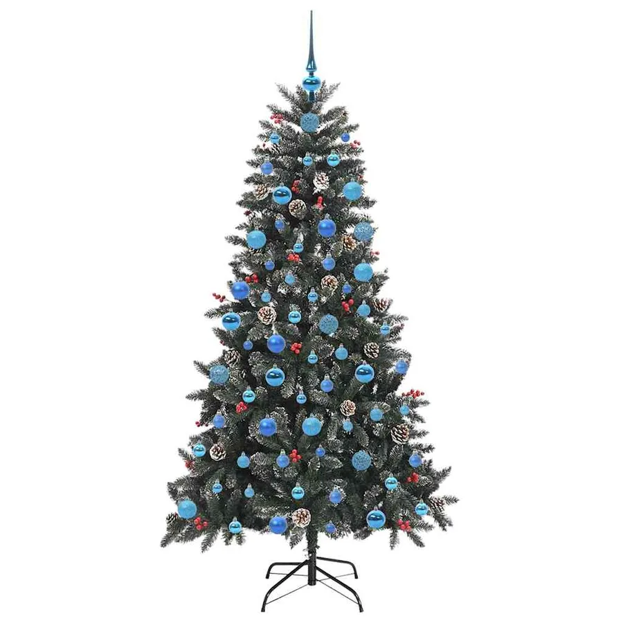 Sapin de Noël artificiel Vert 180 cm PVC, plastique et acier - 4