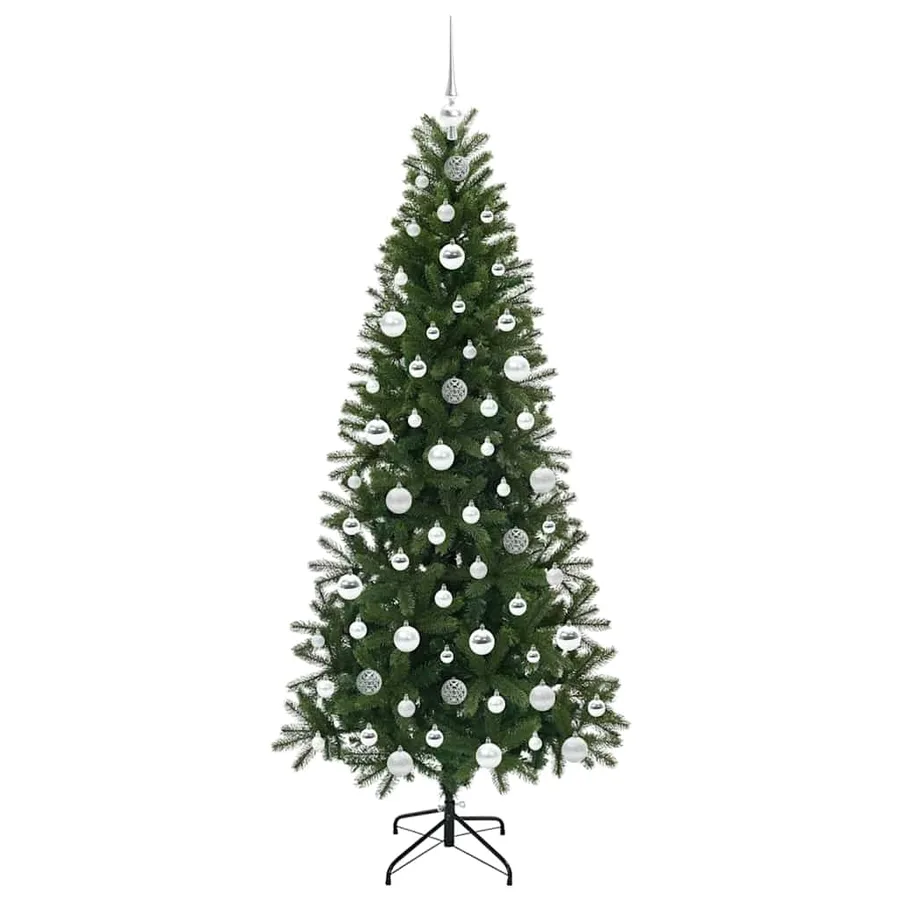 Sapin de Noël artificiel avec 300 LED Vert 180 cm PE et PVC - 4