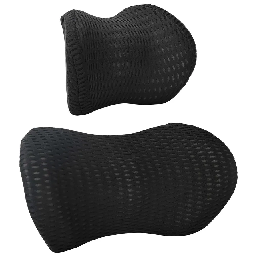 Coussin cervical, Coussin dorsal Noir Mousse à mémoire de forme - 3