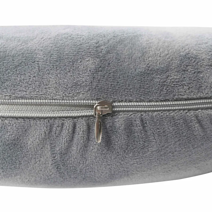 Coussin de voyage pour le cou Gris Mousse à mémoire de forme - 9