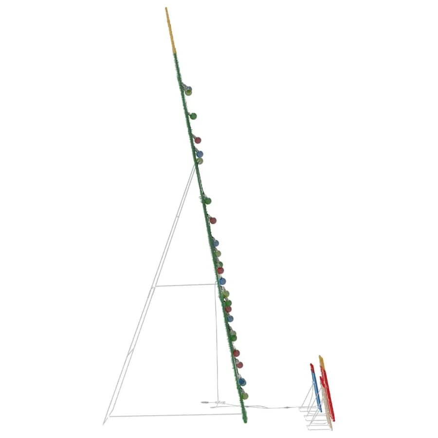 Sapin de Noël lumineux avec 3 boîtes-cadeaux 2D blanc chaud - 7