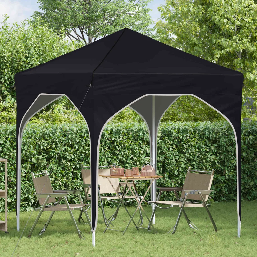 Tente de fête pop-up 194 x 194 x 245 cm Anthracite - 3