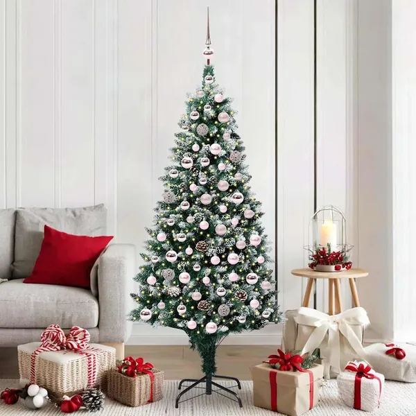 Sapin de Noël artificiel Vert 180 cm PVC, Acier et Plastique
