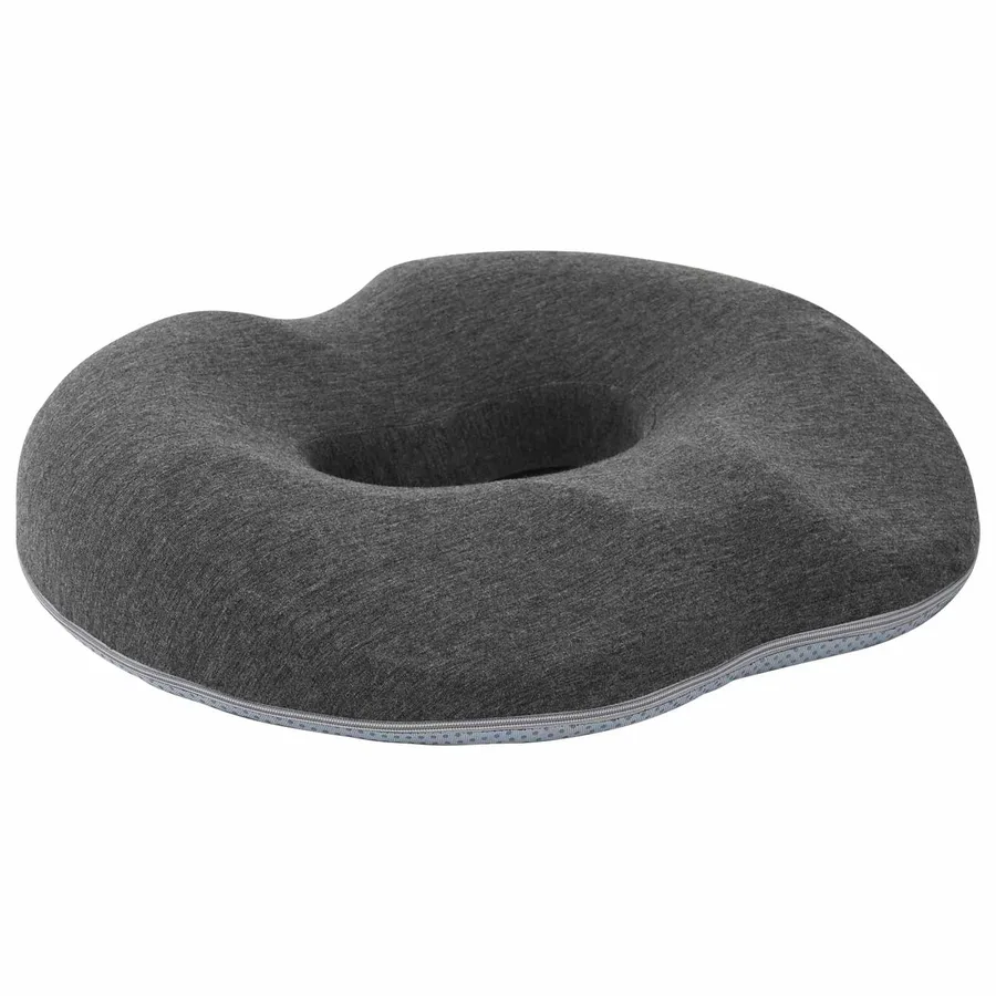 Coussin d’assise Couleur unie Gris foncé 42 x 36,5 x 8 cm - 3