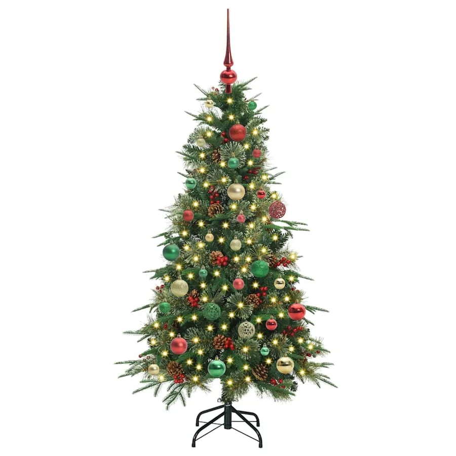 Sapin de Noël Artificiel à Branches Articulées Vert 150 cm - 3