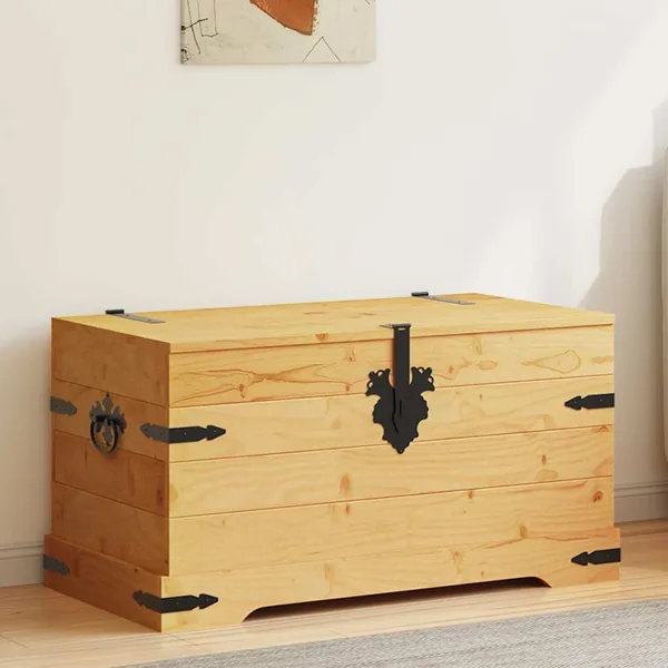 Coffre de rangement Pin mexicain Gamme Corona 91x49,5x47 cm