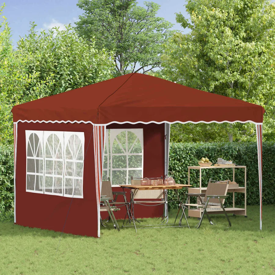 Tente de fête pop-up 288 x 288 x 245 cm Terre cuite - 3