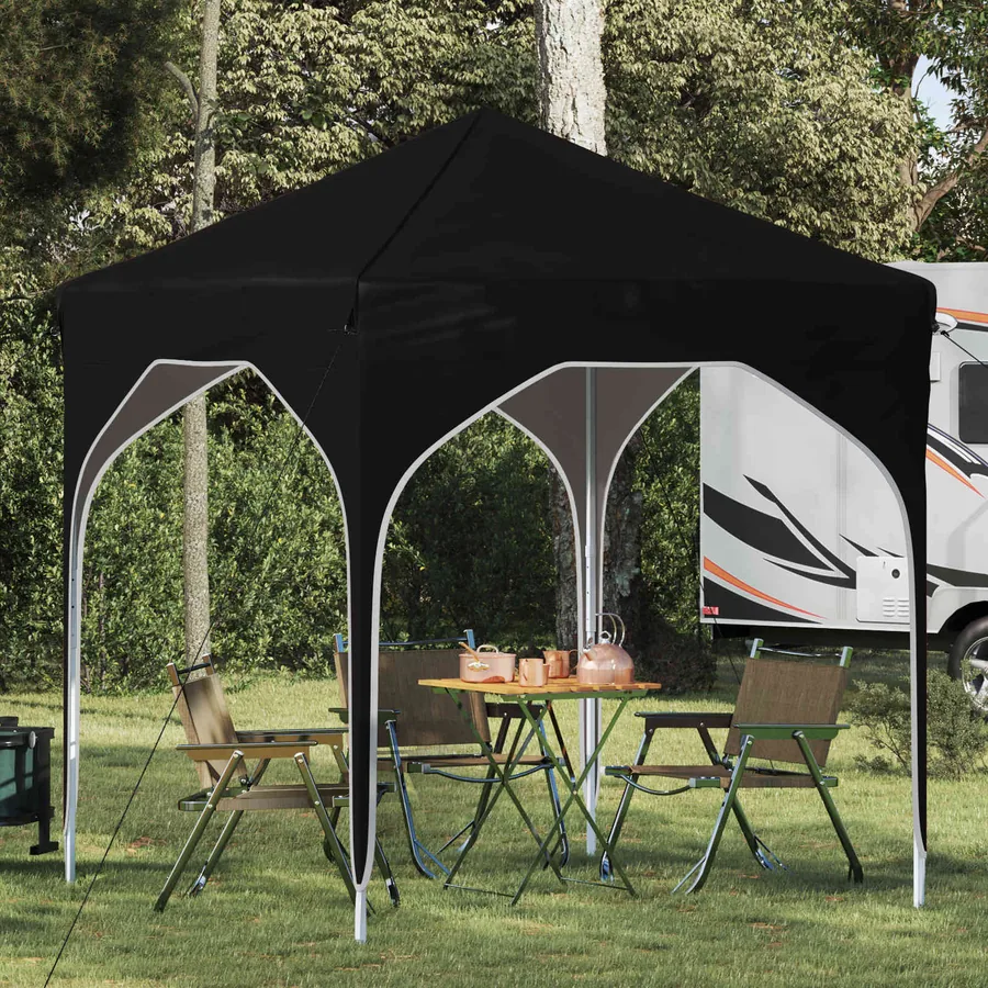 Tente de fête pop-up 194 x 194 x 245 cm Noir